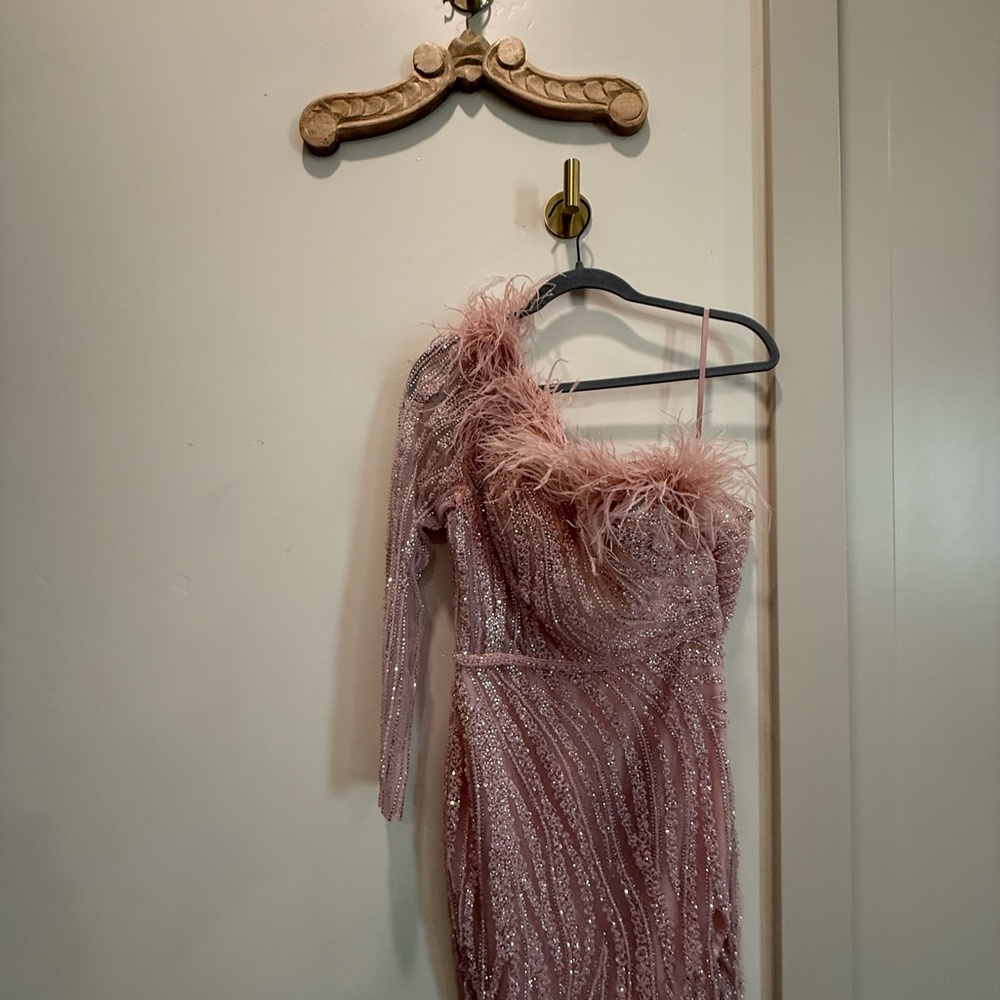 Portia and Scarlett Pink One-Shoulder Dress